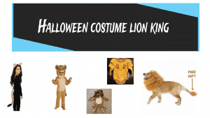 Halloween costume lion king
